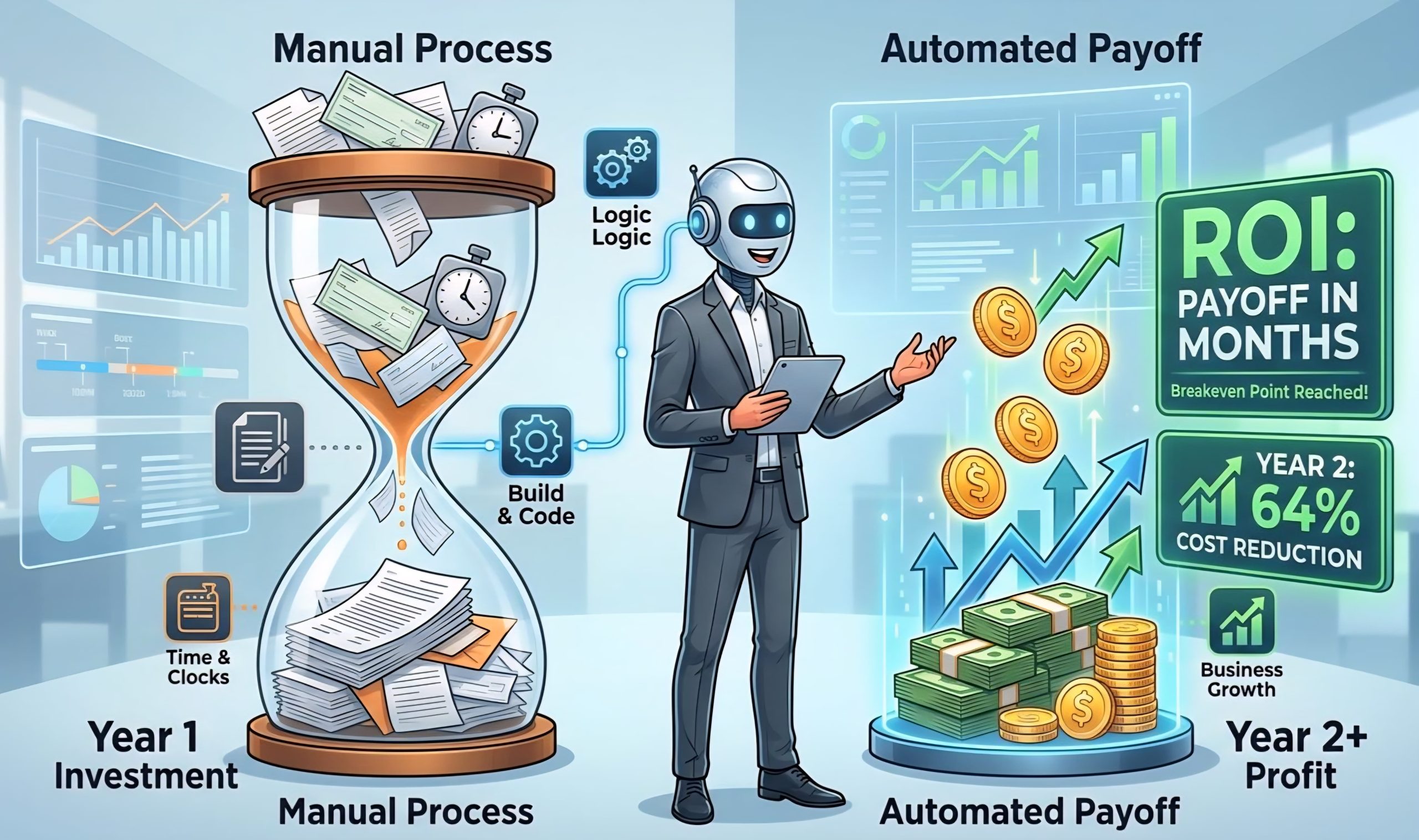 manual to automated year 1 vs year 2 outcomes
